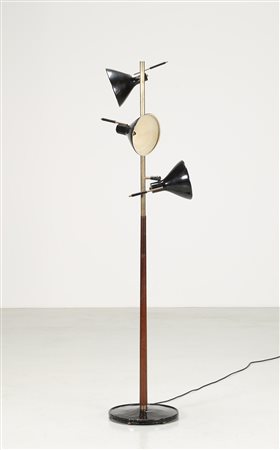 TEMPESTINI MAURIZIO (1908 - 1960) Attrib. Lampada da terra in metallo laccato...