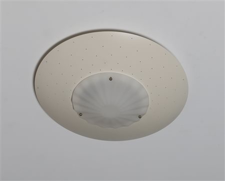 MAGISTRETTI VICO (1920 - 2006) Lampada da soffitto-parete in alluminio...
