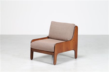 ZANUSO MARCO (1916 - 2001) Poltrona in metallo e tessuto originale, mod....