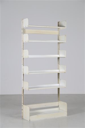 LIPS VAGO Libreria in metallo laccato mod. Congresso, per Lips Vago anni 60....