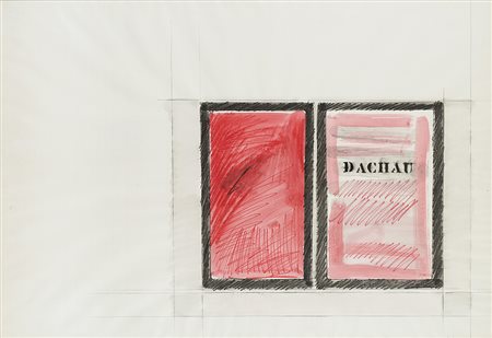 TANO FESTA (1938 - 1988) Dachau, 1962 tecnica mista su carta, cm 70x100...