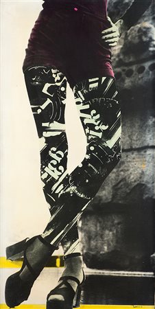 GIANNI BERTINI (1922 - 2010) Mini short, 1971 riporto fotografico su tela...