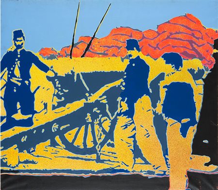 GIANGIACOMO SPADARI (1938 - 1997) Ricordo 1°, 1971 acrilico su tela, cm 70 x...