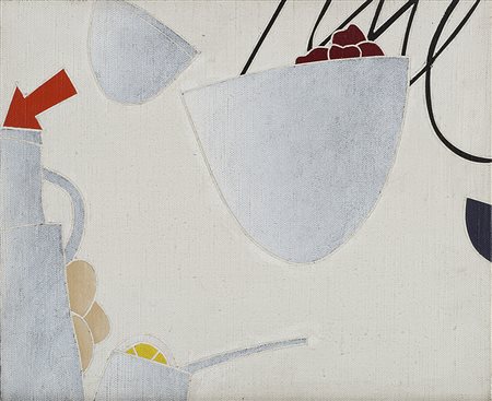 EMILIO TADINI (Milano 1927 - Milano 2002) Natura morta con la parola fine,...