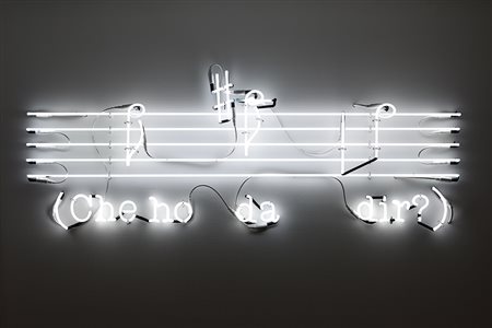 KOSUTH JOSEPH Frammenti di Rossini (Ospiti e Stranieri) #1, 1999 Neon a luce...