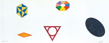 LUCIO DEL PEZZO (1933) Senza titolo, 1987 tecnica mista, collage su...