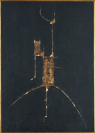 ELIO MARCHEGIANI (1929) Senza titolo, 1963 tecnica mista su cartoncino, cm...