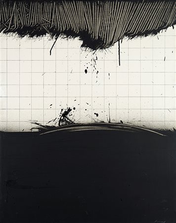 EMILIO SCANAVINO (1922 - 1986) Sotto sopra, 1971 olio su tavola, cm 92x73...