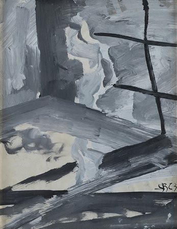 NANNI VALENTINI (1932 - 1985) Senza titolo, 1973 tecnica mista su carta, cm...