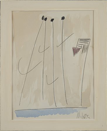 MELOTTI FAUSTO (1901 - 1986) Senza titolo, 1977 circa inchiostro, matita...