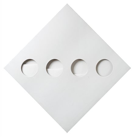 PAOLO SCHEGGI (1940 - 1971) Intersuperficie curva - dal bianco, passaggio di...