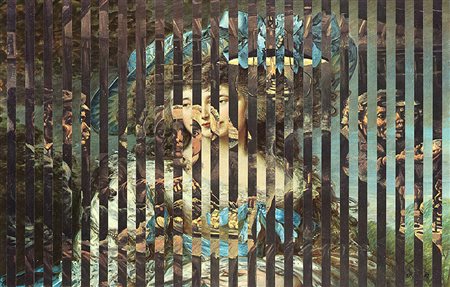 KOLAR JIRI (1914 - 2002) Senza titolo, 1987 carta e collage su tavola, cm...