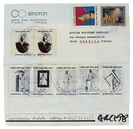 CAVELLINI GUGLIELMO ACHILLE (1914 - 1990) A) Operazione andata-ritorno n.883,...