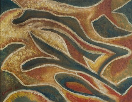 ARTURO CIACELLI (1883 - 1966) Palmizi, 1960 olio su tela, cm 50x38 Firmato e...