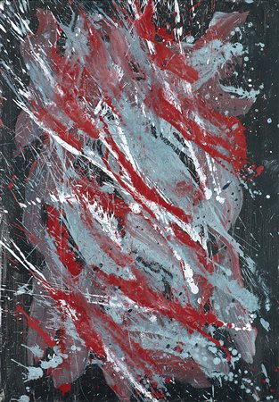 TOTI SCIALOJA (1914 - 1998) Senza titolo, 1993 vinilico su carta intelata, cm...