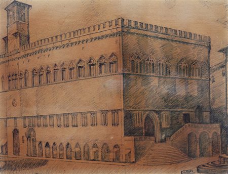 Gerardo Dottori (Perugia 1884 – Perugia 1977) Palazzo dei Priori di Perugia...