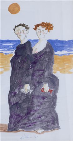 Giampaolo Talani (San Vincenzo 1955) Senza Titolo 2001 Tecnica mista su...