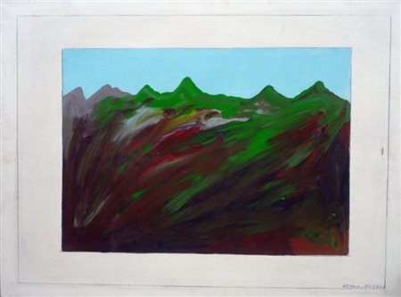 Franco Angeli (Roma 1935 – Roma 1988) Senza Titolo Anni 70 Acrilico su tela...