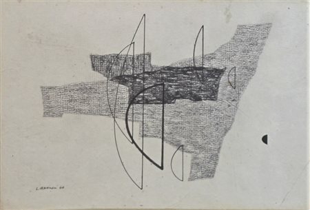 Luigi Veronesi (Milano 1908 – Milano 1998) Senza Titolo 1964 Disegno su carta...