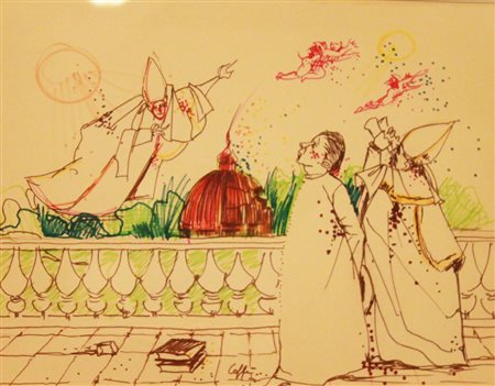 Nino Caffè (Alfedena 1908 – Pesaro 1975) Senza Titolo Anni 60/70 Tecnica...