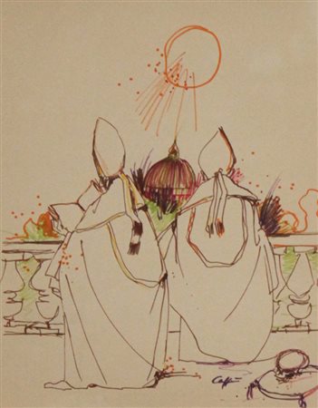 Nino Caffè (Alfedena 1908 – Pesaro 1975) Senza Titolo Anni 60/70 Tecnica...