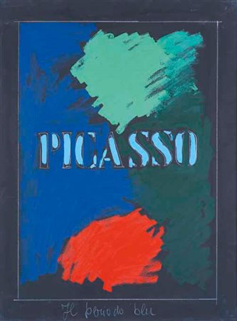 TANO FESTA Roma 1938 – 1988 Il periodo blu, 1974 acrilico su tela, cm 80x60....