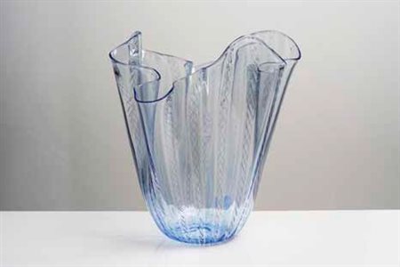 FULVIO BIANCONI Prototipo di fazzoletto a canne ritorte vuote. altezza cm 32....