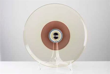 TAPIO WIRKKALA Piatto a incalmo con murrina centrale. diametro cm 38