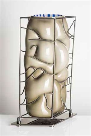 RENATO TOSO, NOTI MASSARI & ASSOCIATI Lampada da tavolo “Totem” con diffusore...