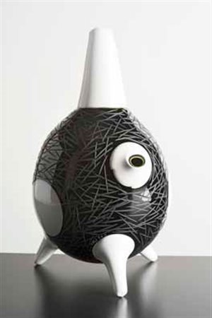 EMMANUEL BABLED Vaso della serie “Genetics” con applicazioni a caldo, 2004....