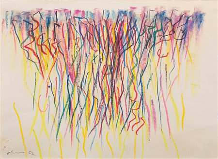 Claudio Olivieri (1934), Senza titolo, 1967, pastelli colorati su carta, cm...