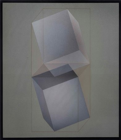 Guido Zanoletti (1933), Senza titolo, 1978, nitro acrilico su tavola, cm...