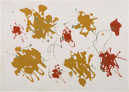 Giulio Turcato (1912-1995), Senza titolo, olio su tela, cm 50x70,5 Opera...