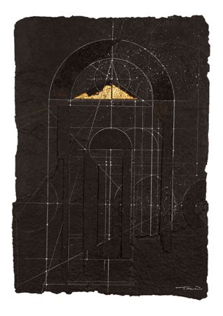 Walter Valentini (1928), Senza titolo, 1985, tecnica mista e collage su...