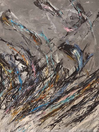 Luciano Fiannacca (1951), Cercando stelle d'argento, 1990, olio su tela, cm...