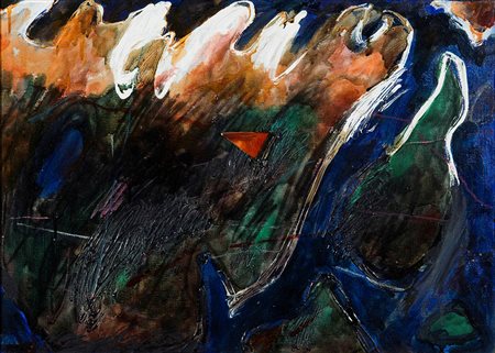 Gianfranco Notargiacomo (1945), Infinito universo mondo, 1985, olio su base...