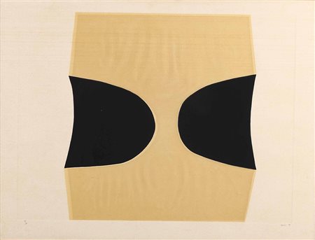 Alberto Burri (1915-1995), Bianchi e Neri I-C , 1968, calcografia e collage...