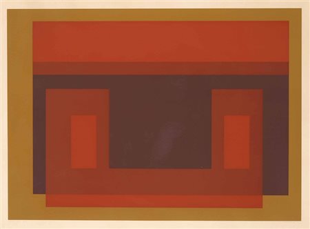 Josef Albers (1888-1976), I-S Va 2, from Six Variants, 1969, serigrafia a...