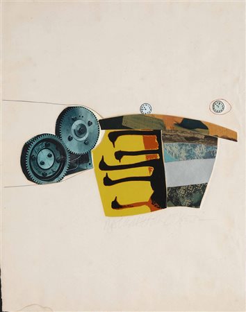 Robert Rauschenberg (1925 - 2008), Composizione, 1972, litografia a colori,...