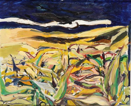 Piero Guccione (1935), Senza titolo, 1967, olio su tela, cm 62x70 dedicato al...