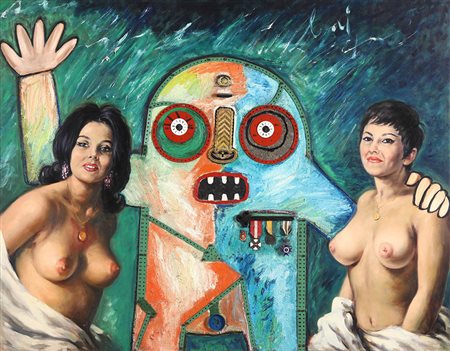 Enrico Baj (1924-2003), Alexandre Alexandrovitch colle sue favorite, 1964,...