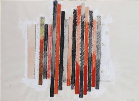 Tano Festa (1938-1988), 15 - N. 15, 1962, collage e tecnica mista su...