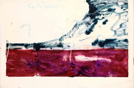 Mario Schifano (1934-1998), Paesaggio anemico, 1974-1976, smalto su tela, cm...