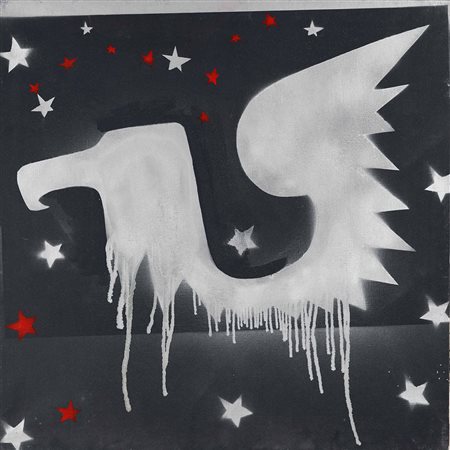 Franco Angeli (1935-1988), Senza titolo, 1976-1978, tecnica mista su tela, cm...