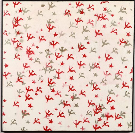 Franco Angeli (1935-1988), Senza titolo, 1970-1975, smalto a spruzzo su tela,...