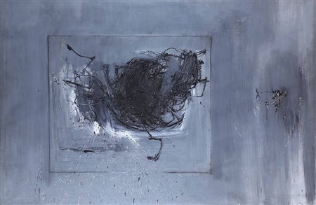 Emilio Scanavino (1922-1986), Il gomitolo, 1961, olio su tela, cm 200x300...