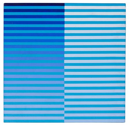 Dadamaino (1935-2004), La ricerca del colore blu su celeste nr. 7, 1967-1972...