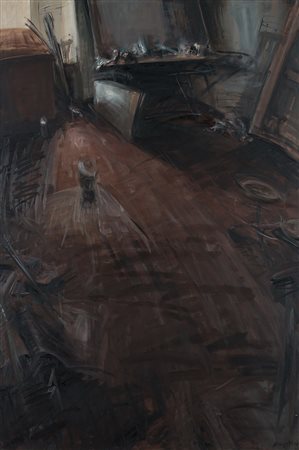 Alessandro Papetti (Milano 1958)"Interno di studio" 1989olio su telacm...