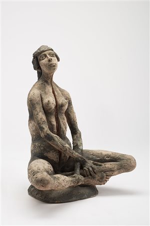 Agenore Fabbri (Pistoia 1911 - Savona 1998)"Nudo-Presenze" 1973scultura in...