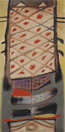 Martin Bradley (Richmond 1931)"L'Arbre de Noel" 1960olio su telacm...